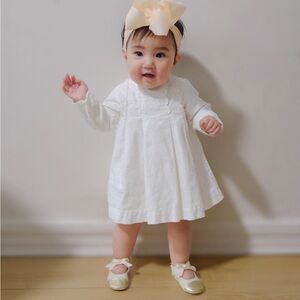 Jacadi Cream Baby Dress